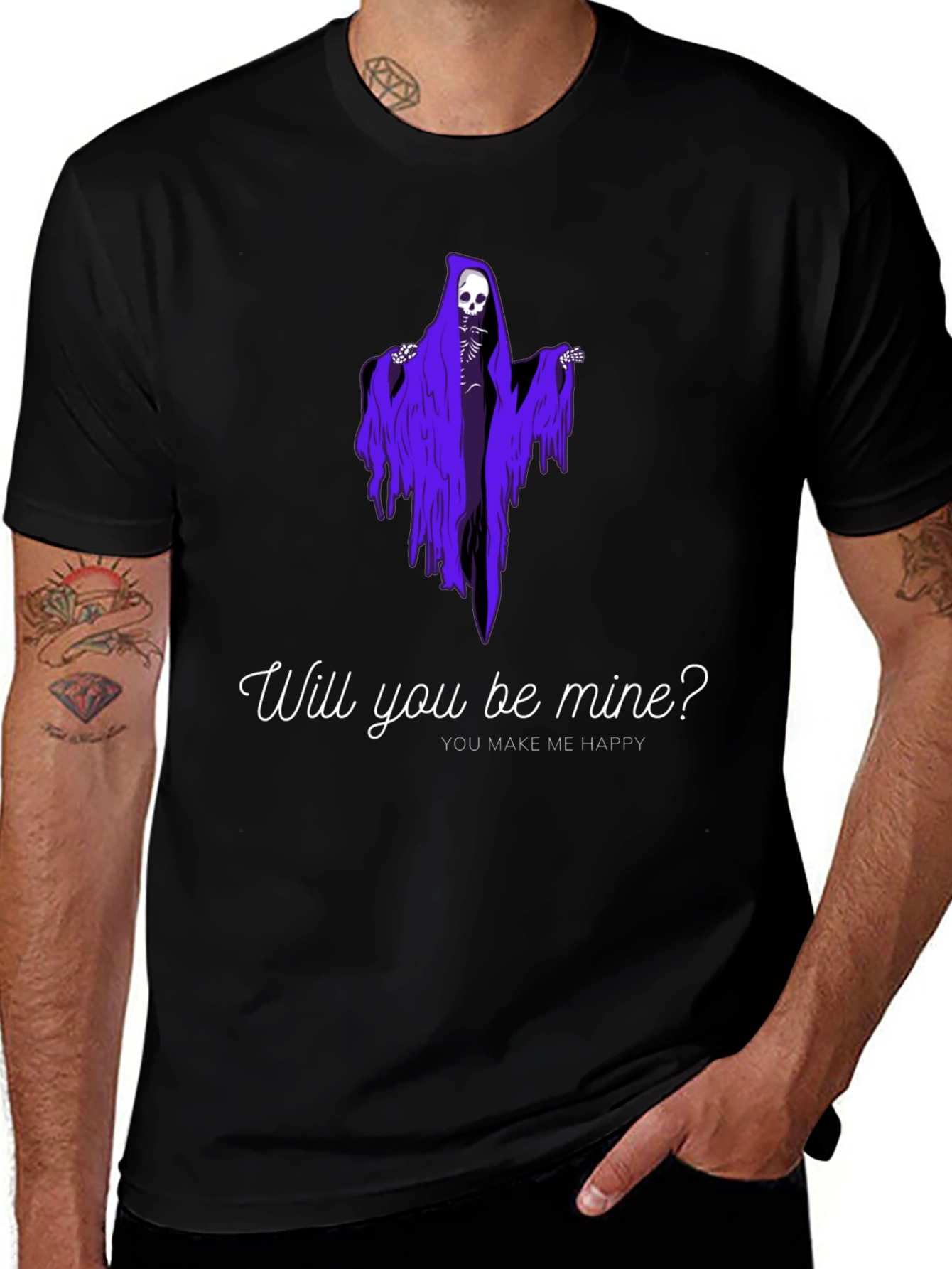 Gothic Romance T-Shirt - Will You Be Mine?