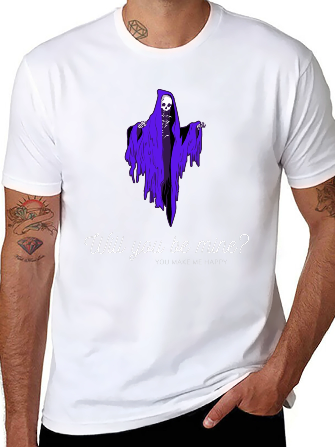 Gothic Romance T-Shirt - Will You Be Mine?