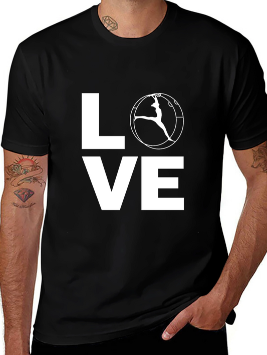 Love Gymnastics T-Shirt | Black Cotton Tee