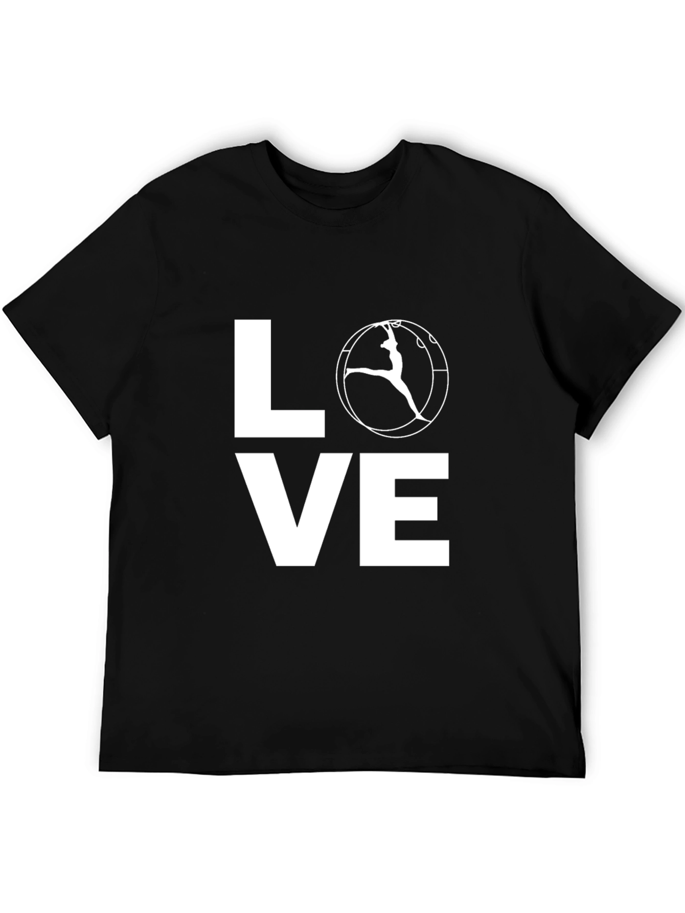 Love Gymnastics T-Shirt | Black Cotton Tee