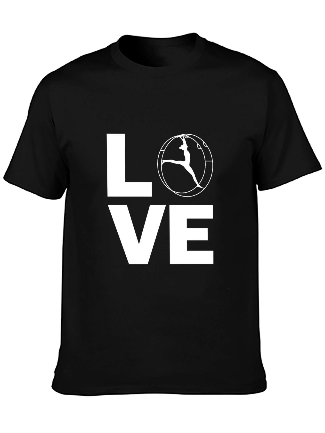 Love Gymnastics T-Shirt | Black Cotton Tee