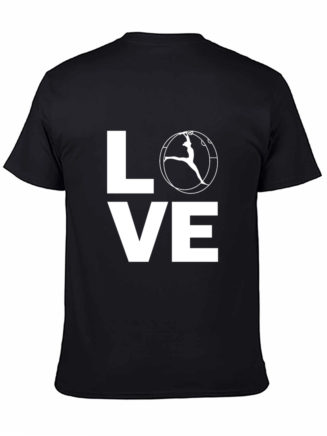 Love Gymnastics T-Shirt | Black Cotton Tee