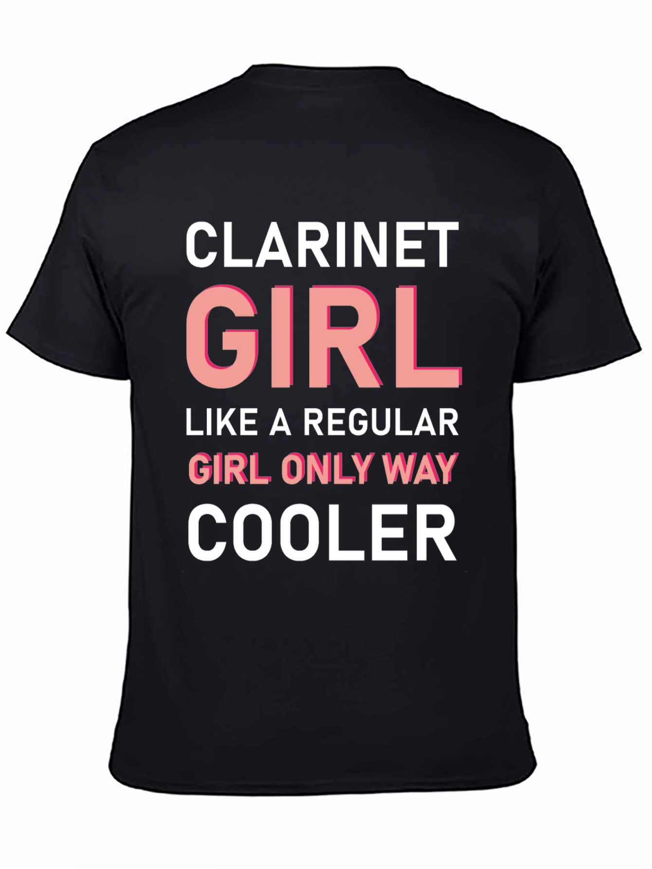 Clarinet Girl T-Shirt - Cool Music Tee