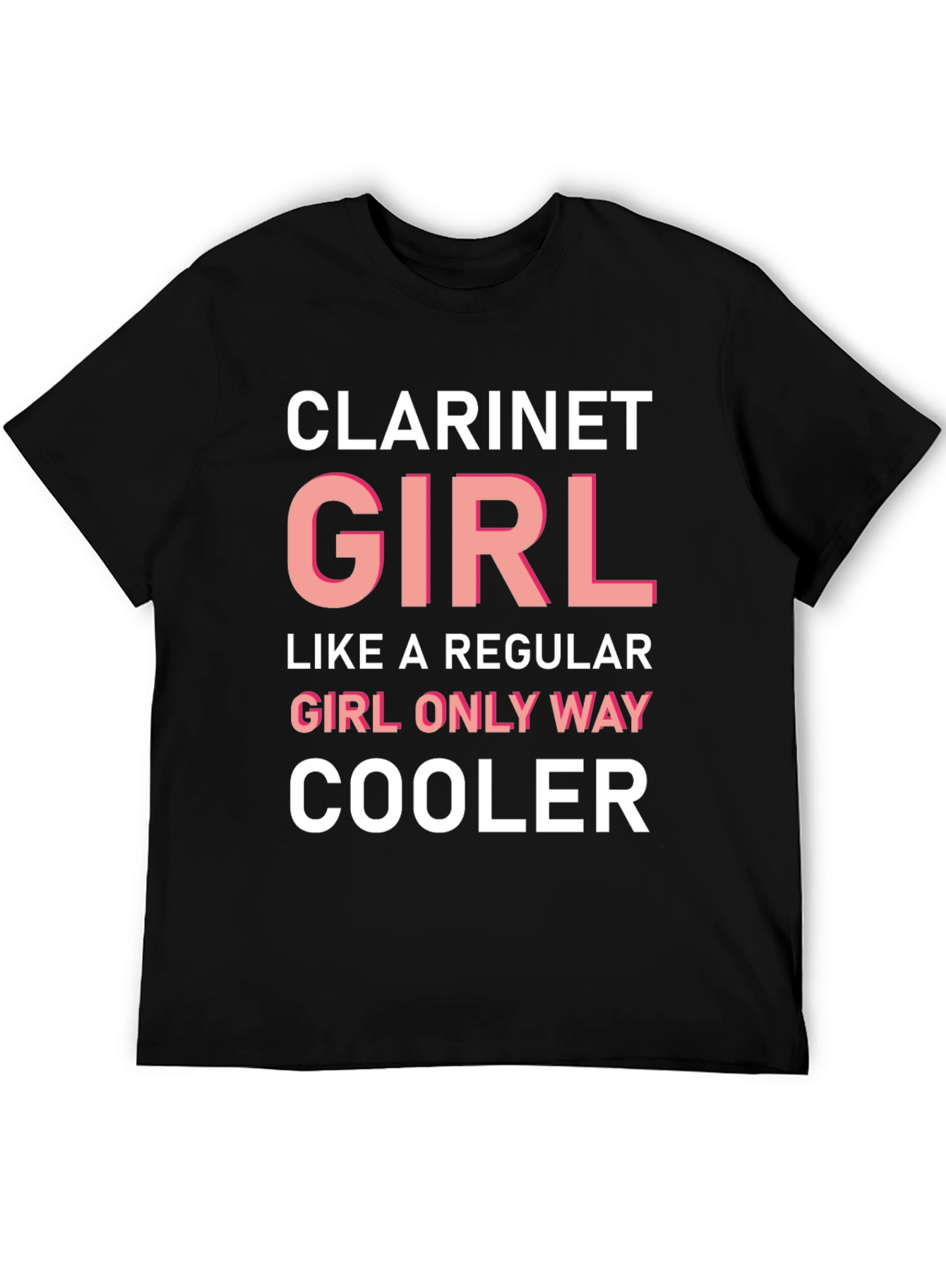 Clarinet Girl T-Shirt - Cool Music Tee