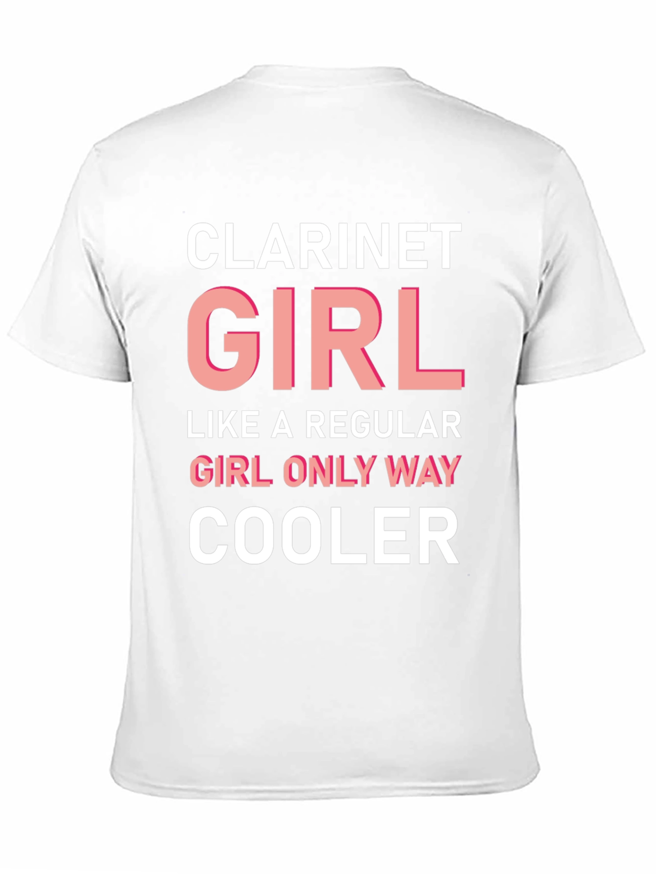 Clarinet Girl T-Shirt - Cool Music Tee