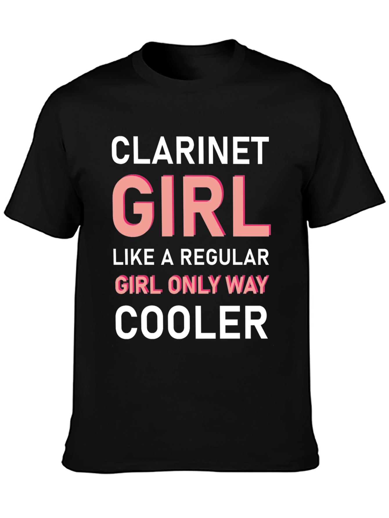 Clarinet Girl T-Shirt - Cool Music Tee