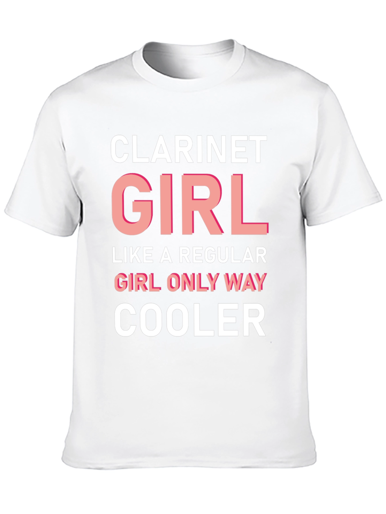 Clarinet Girl T-Shirt - Cool Music Tee
