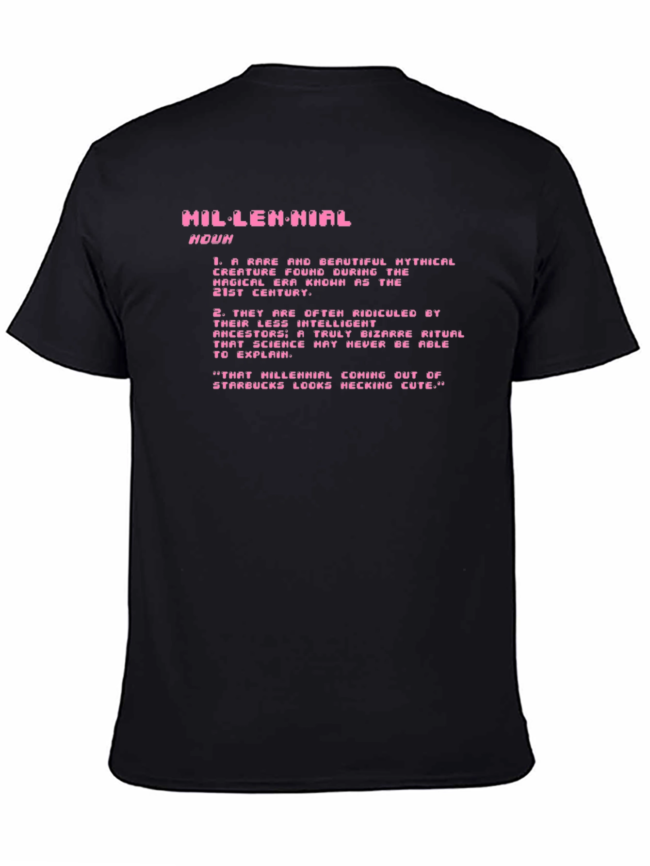 Millennial Definition Graphic Tee - Black