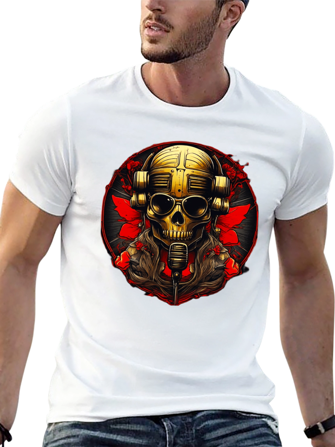 Skull DJ Graphic Tee - Rock Your Style!