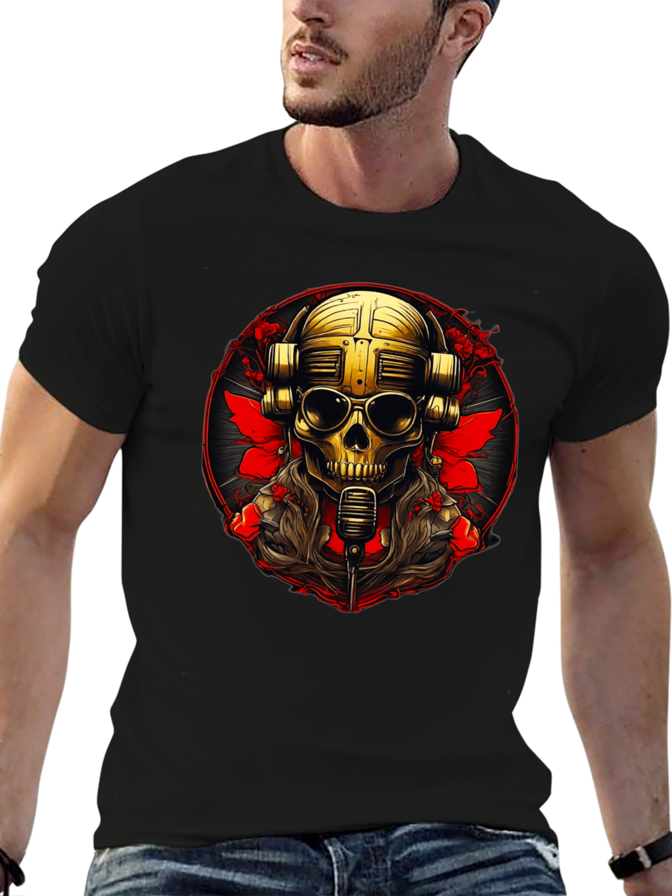 Skull DJ Graphic Tee - Rock Your Style!