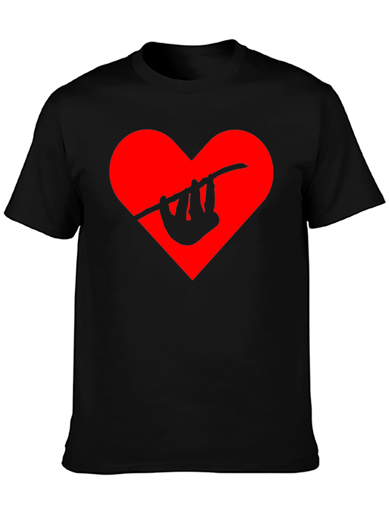 Sloth Heart Graphic Tee - Hang in There!
