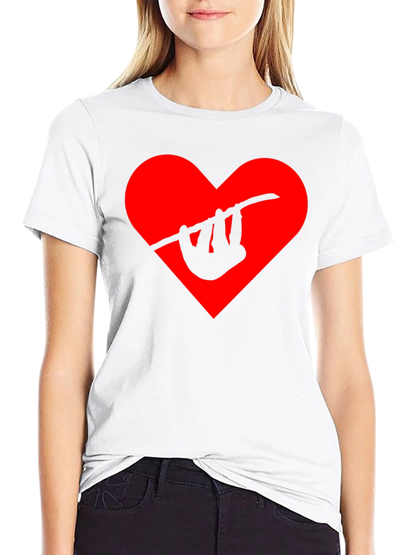 Sloth Heart Graphic Tee - Hang in There!