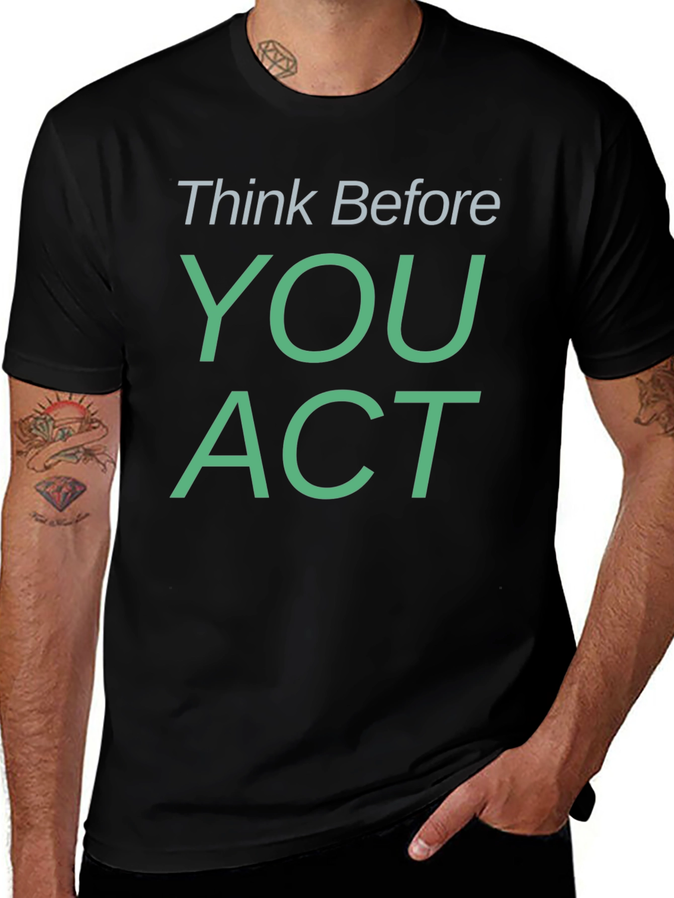 Think Before You Act Graphic Tee