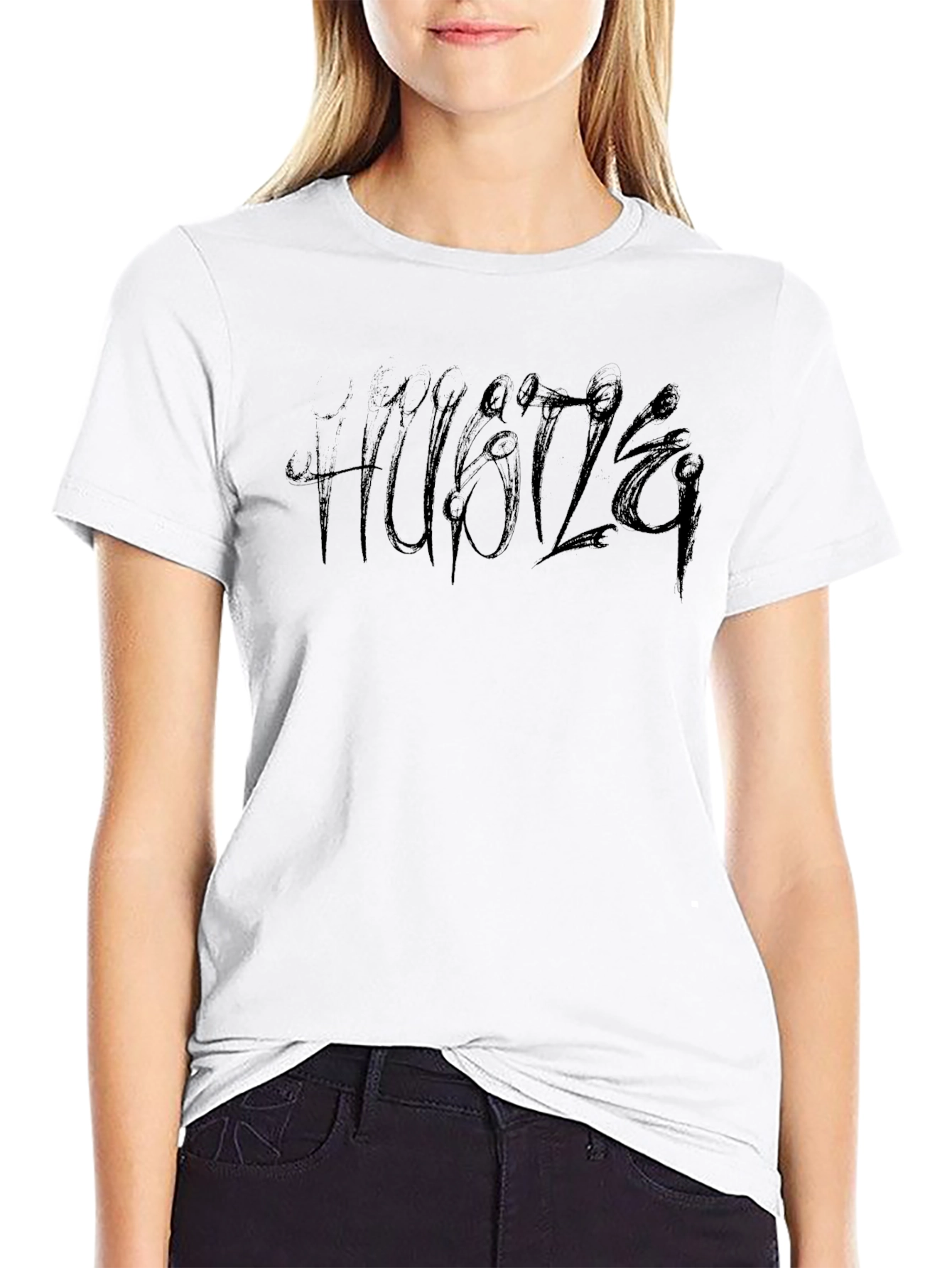 Black Hustle T-Shirt - Bold Graphic Tee