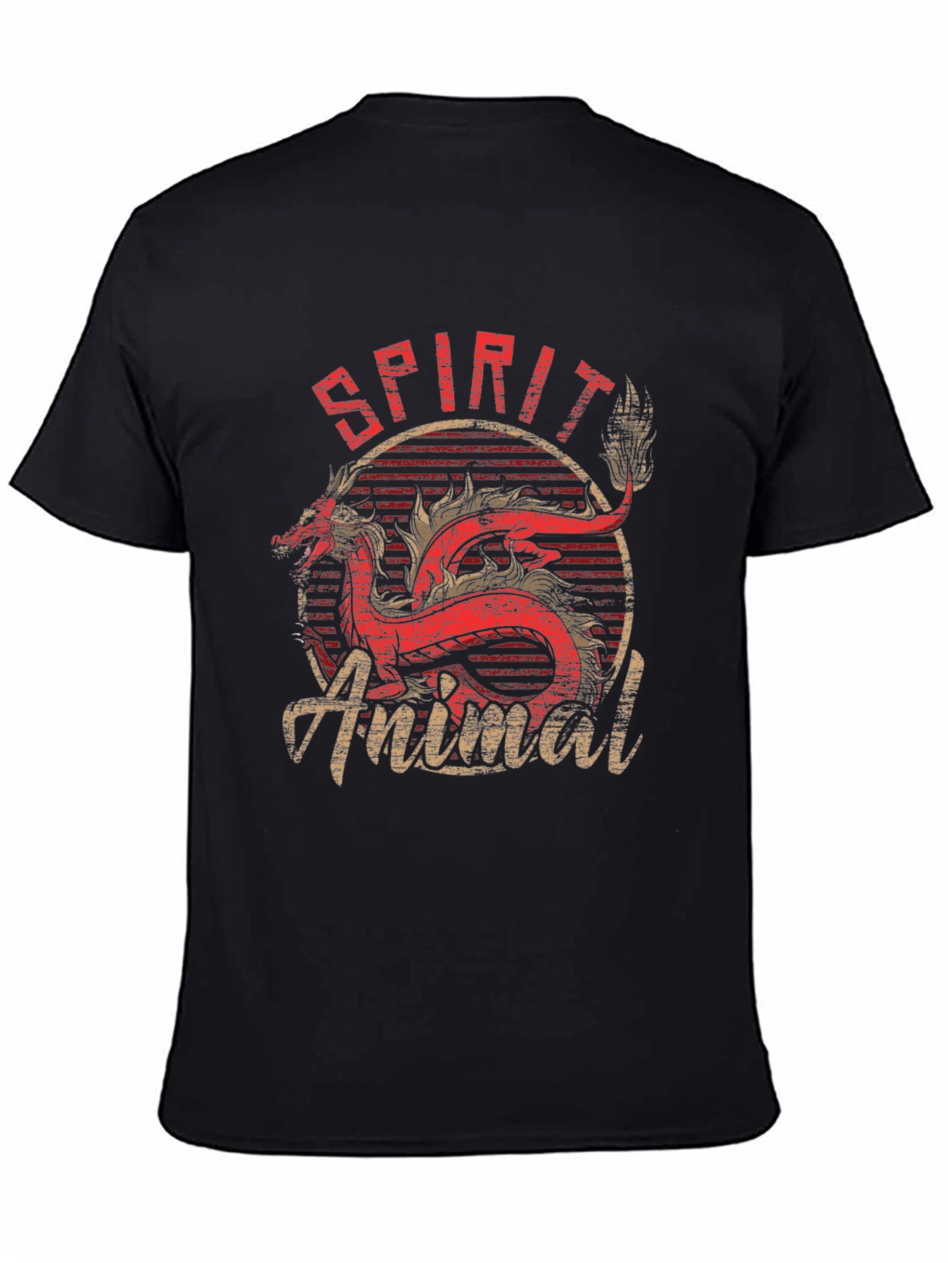Spirit Animal Graphic T-Shirt - Dragon Design