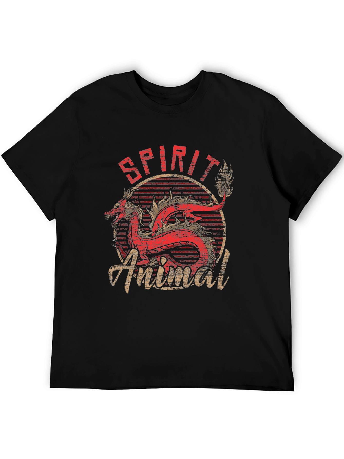 Spirit Animal Graphic T-Shirt - Dragon Design