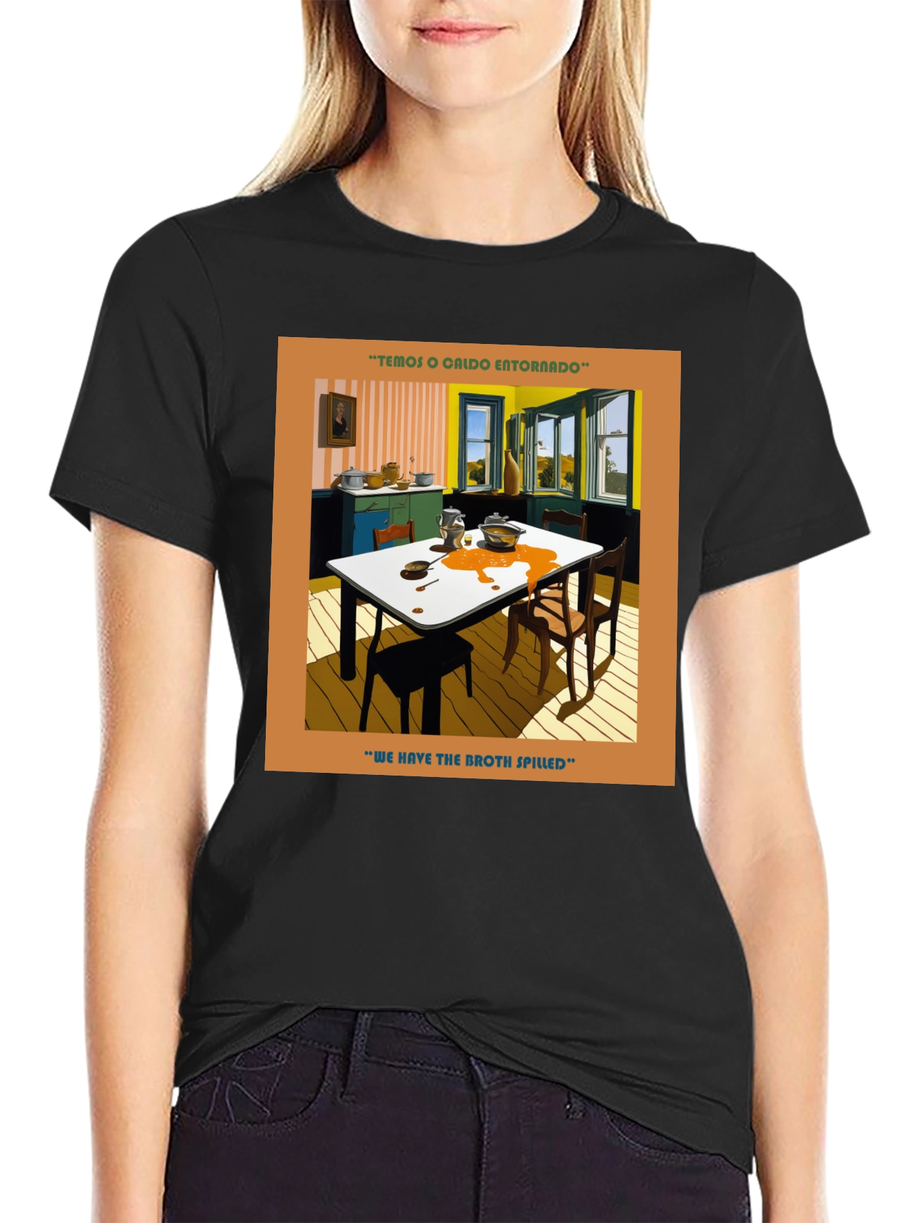 Spilled Broth Art T-Shirt