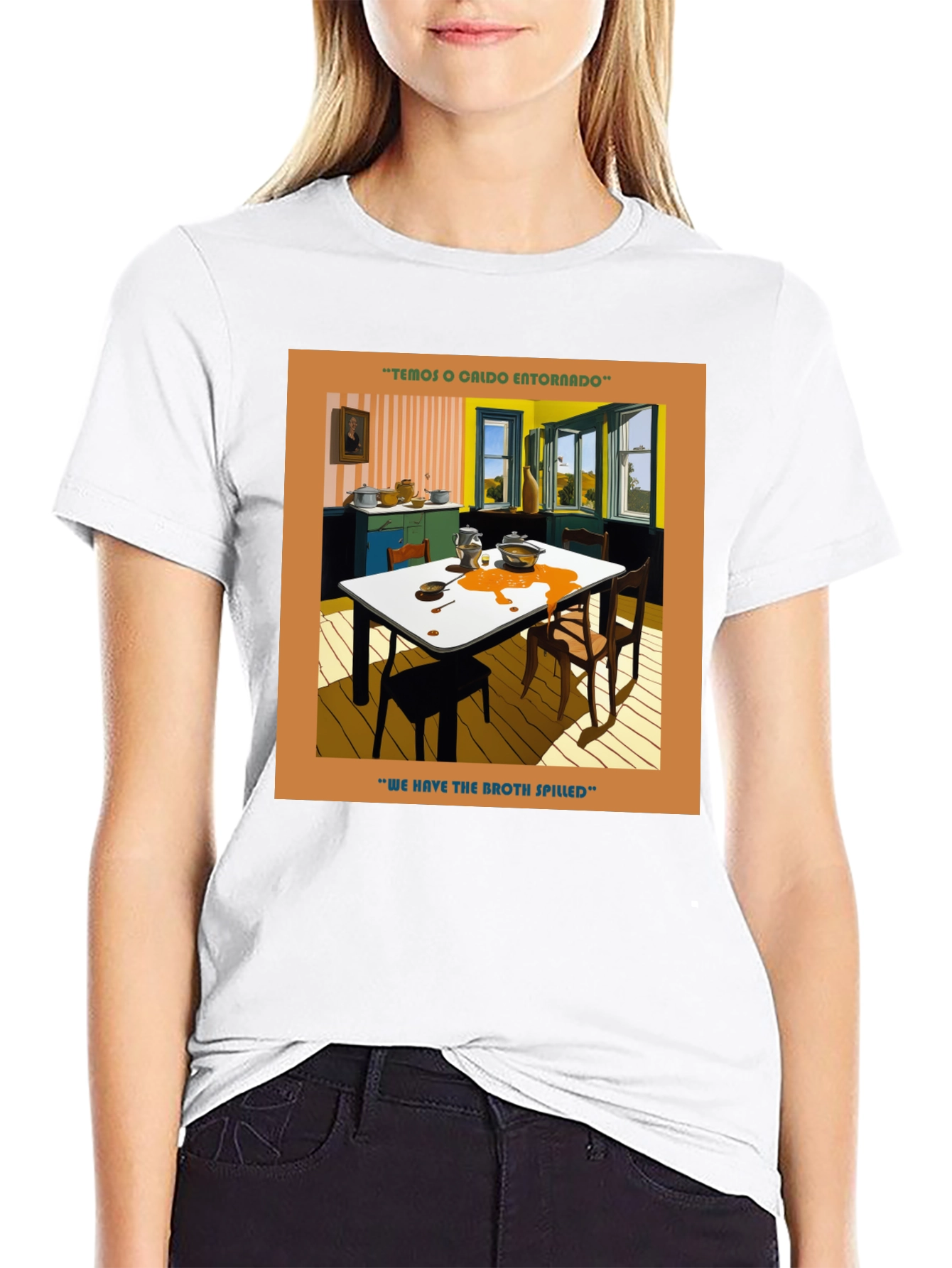 Spilled Broth Art T-Shirt