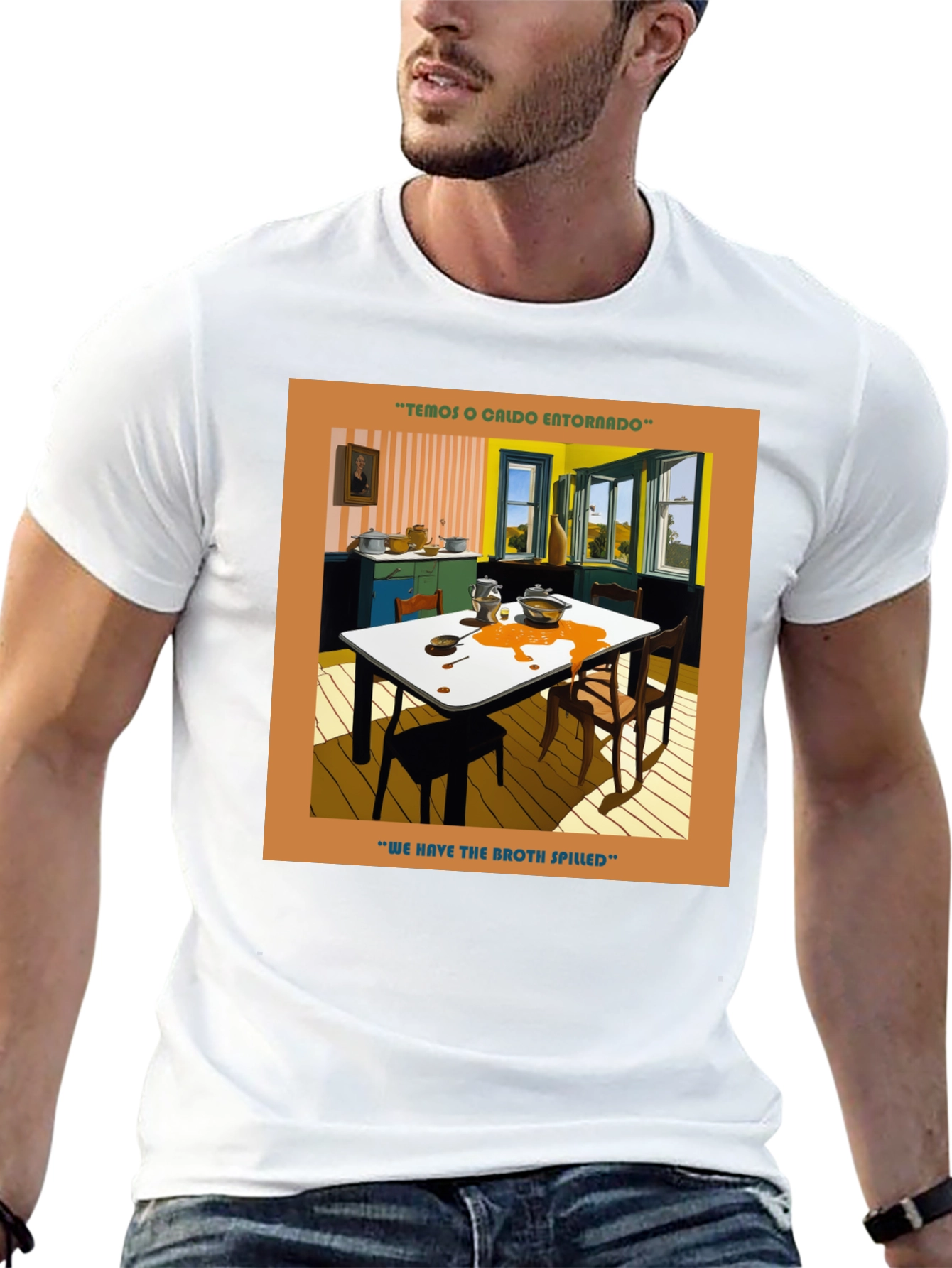Spilled Broth Art T-Shirt
