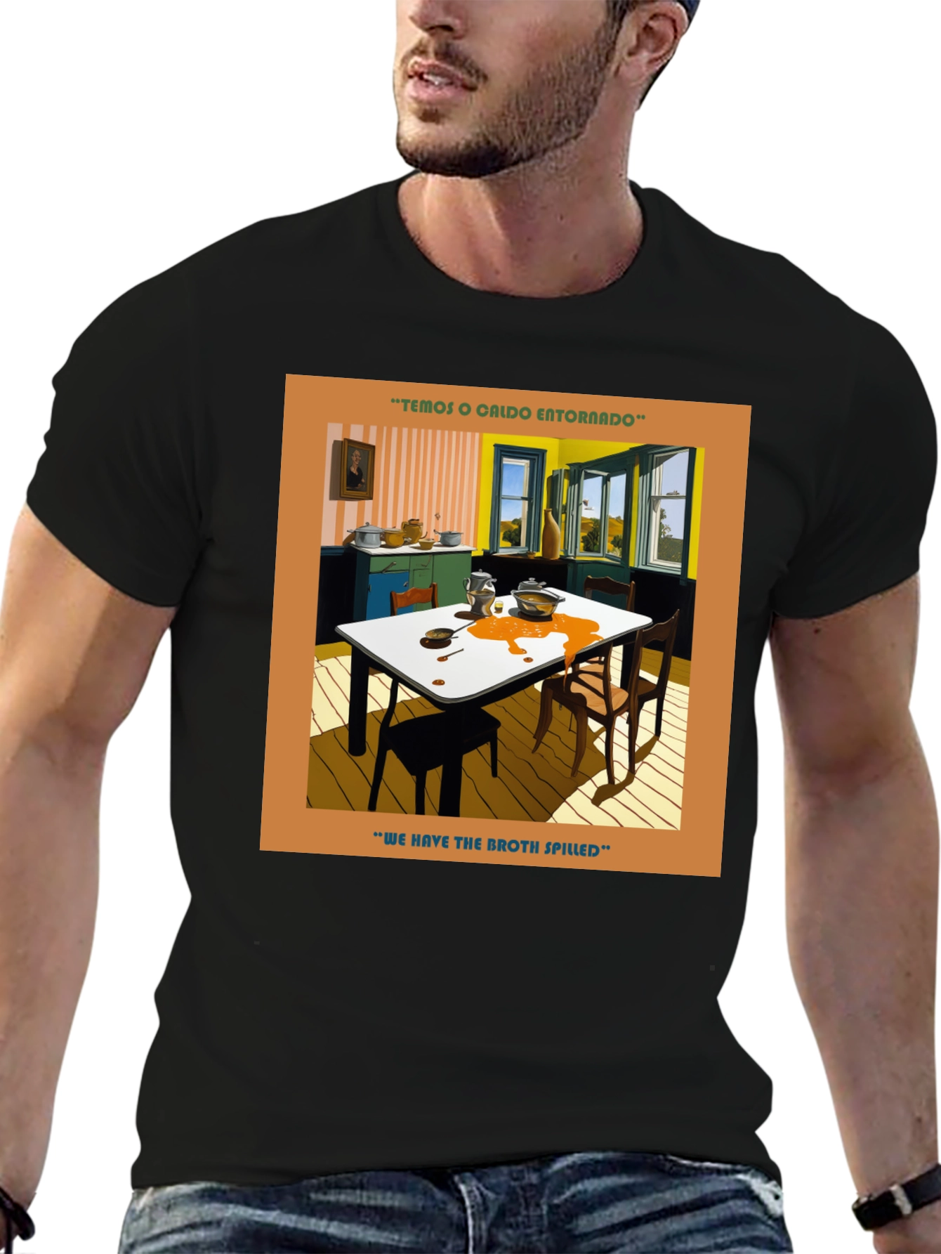 Spilled Broth Art T-Shirt