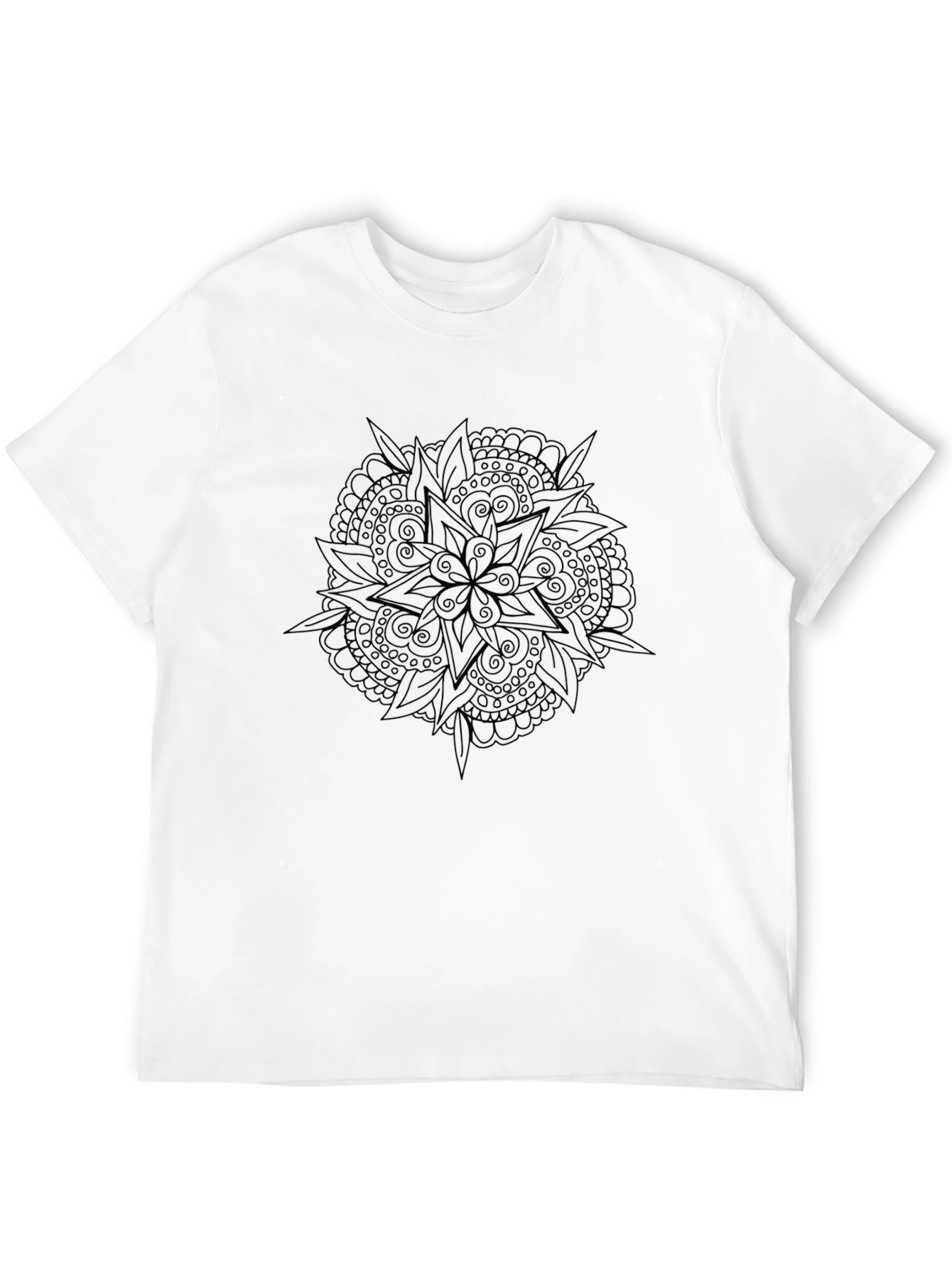 Mens Black Graphic Tee - Stylish Casual Comfort