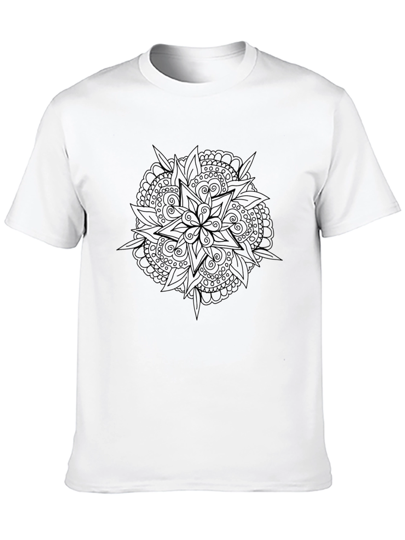 Mens Black Graphic Tee - Stylish Casual Comfort