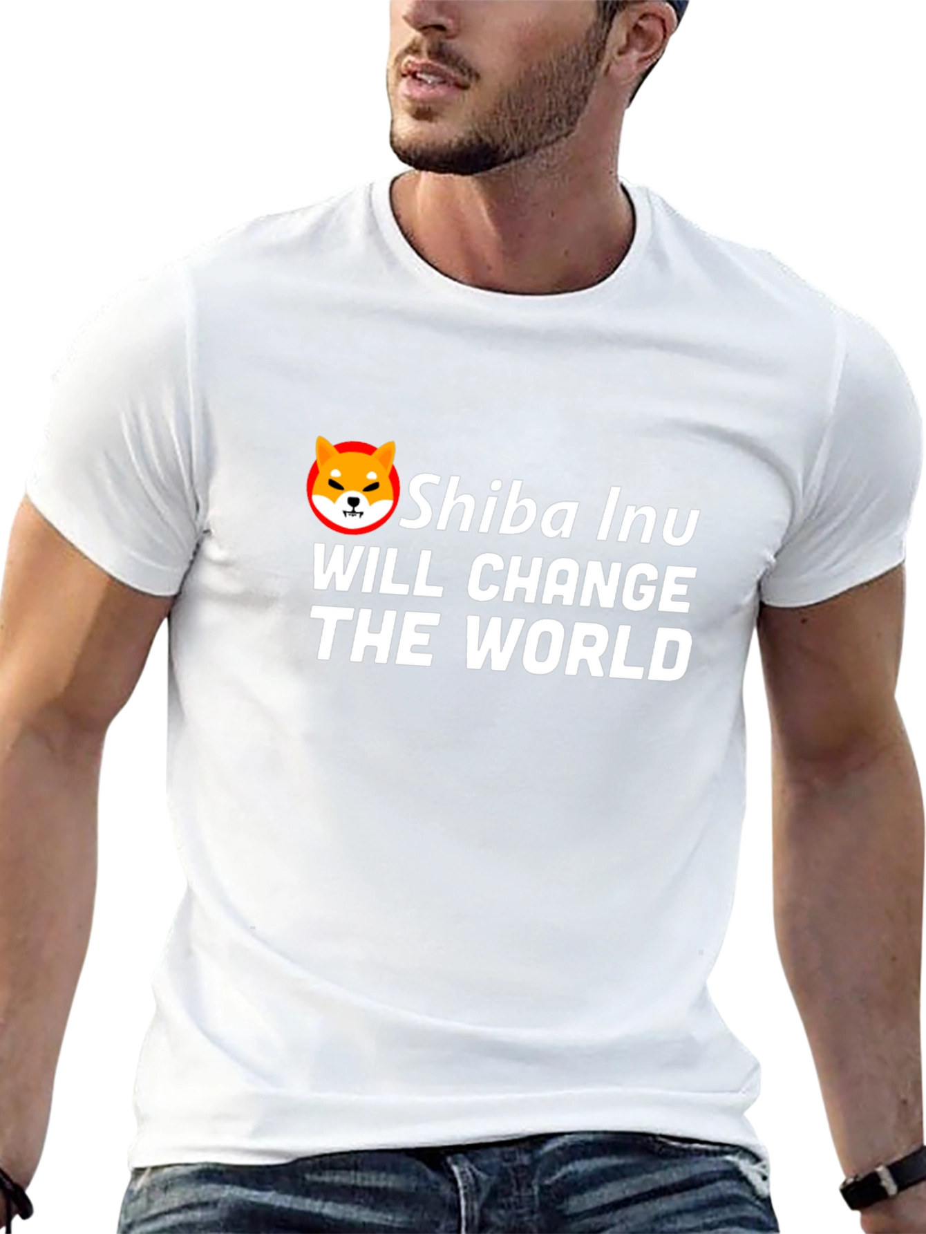 Shiba Inu Will Change The World Black T-Shirt