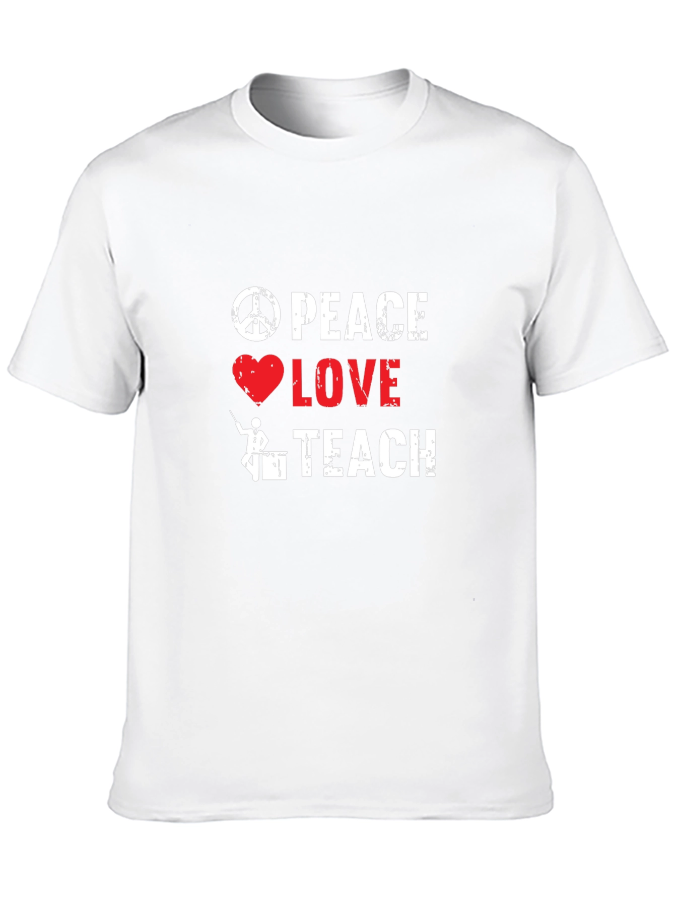 Peace Love Teach Graphic T-Shirt