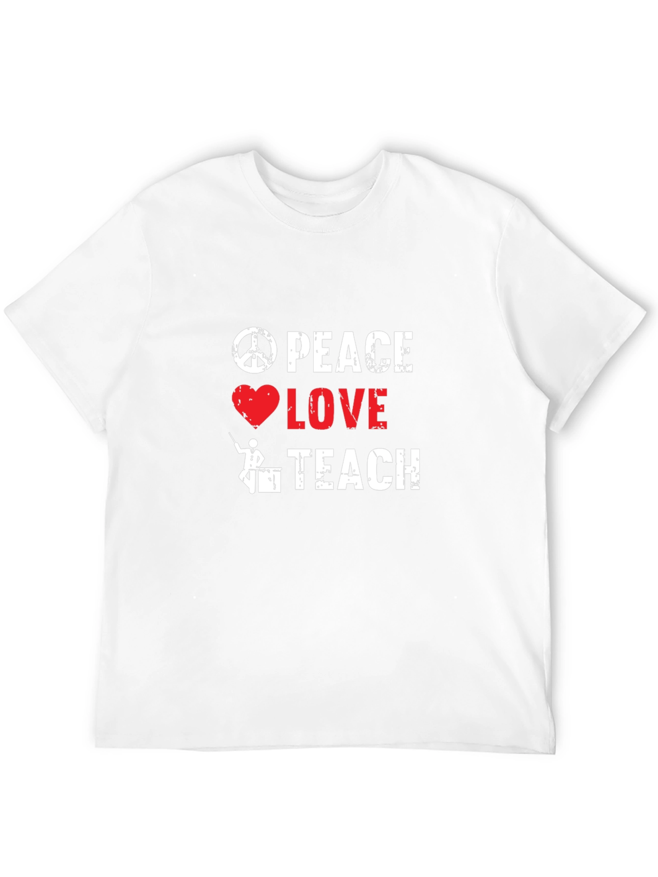 Peace Love Teach Graphic T-Shirt