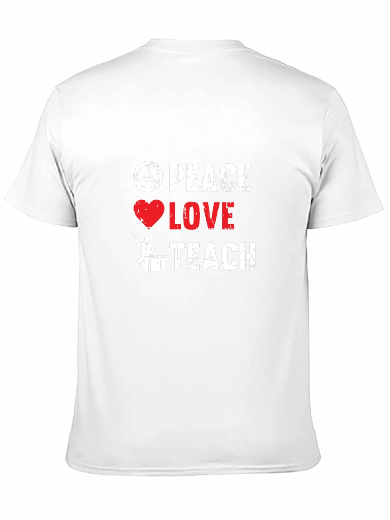 Peace Love Teach Graphic T-Shirt