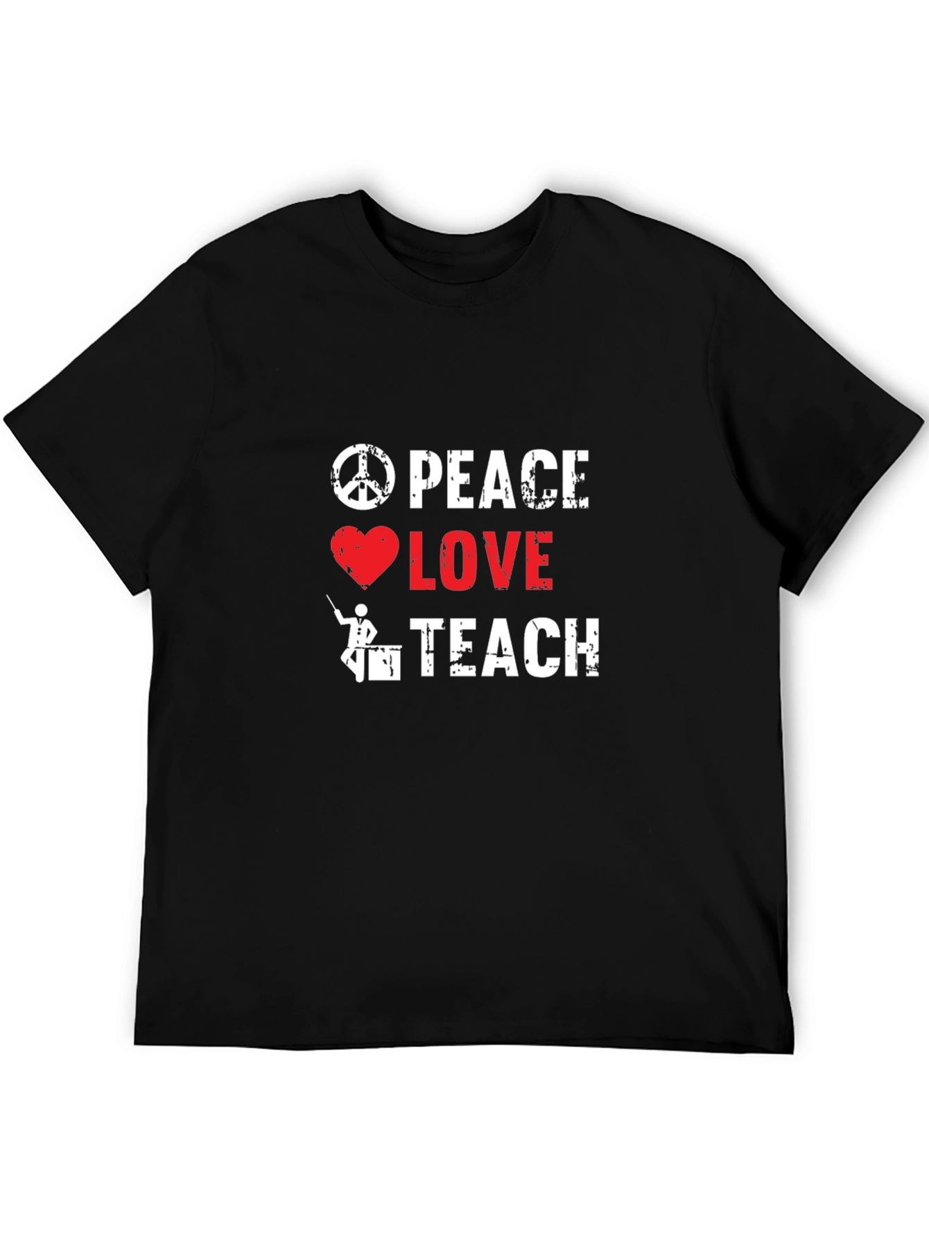 Peace Love Teach Graphic T-Shirt