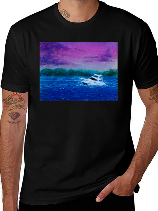 Boat Graphic Tee - Nautical Style