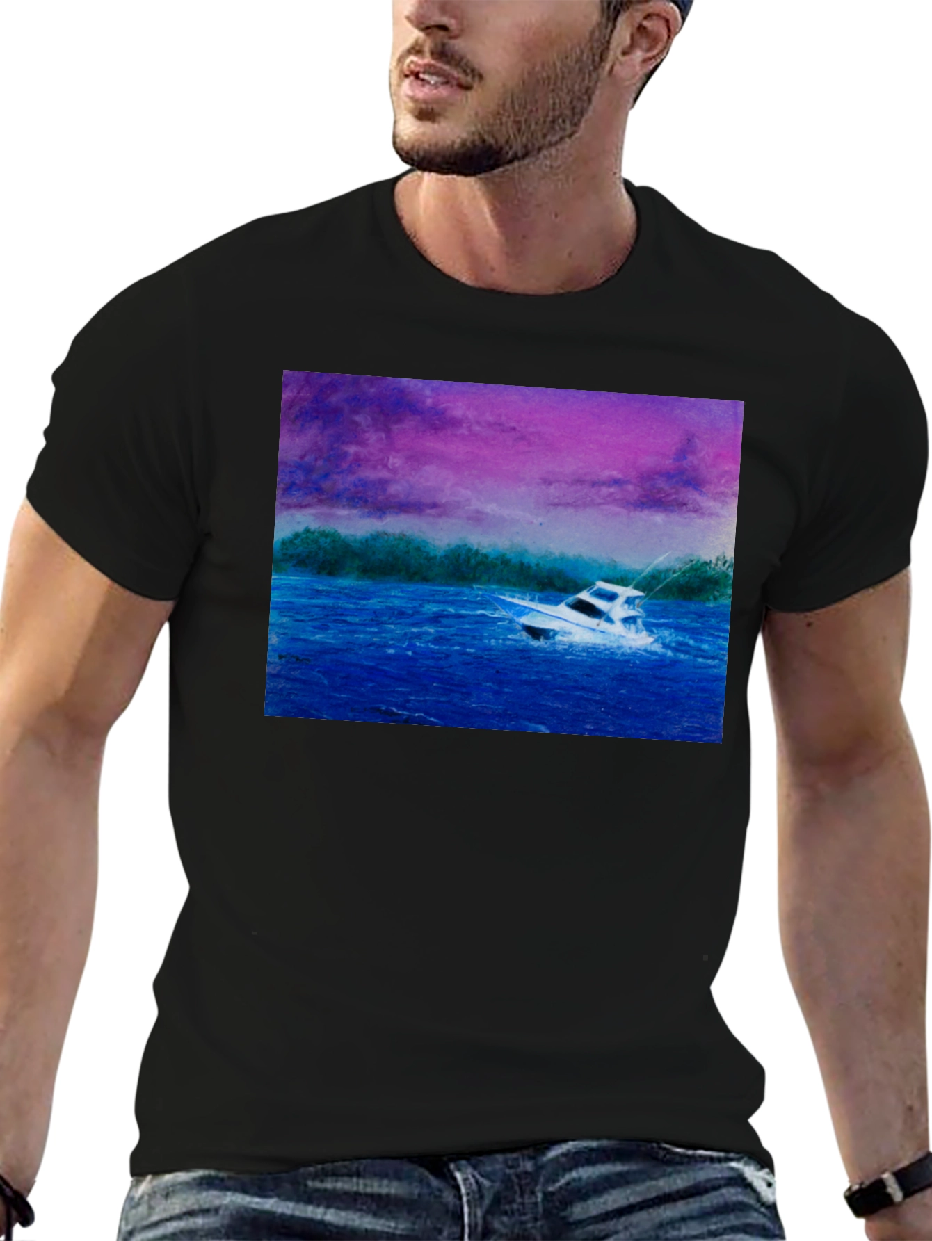Boat Graphic Tee - Nautical Style