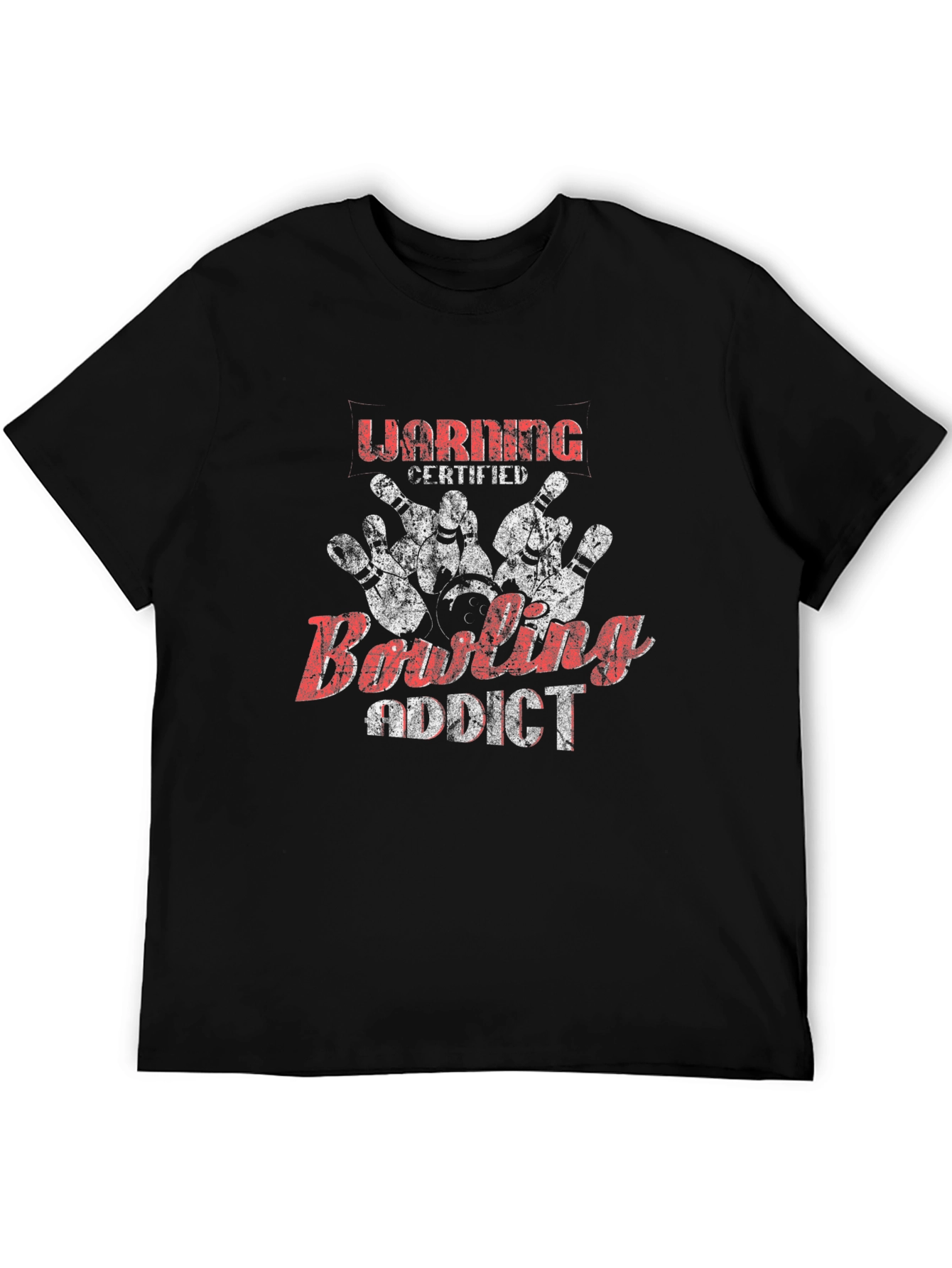 Bowling Addict Black T-Shirt