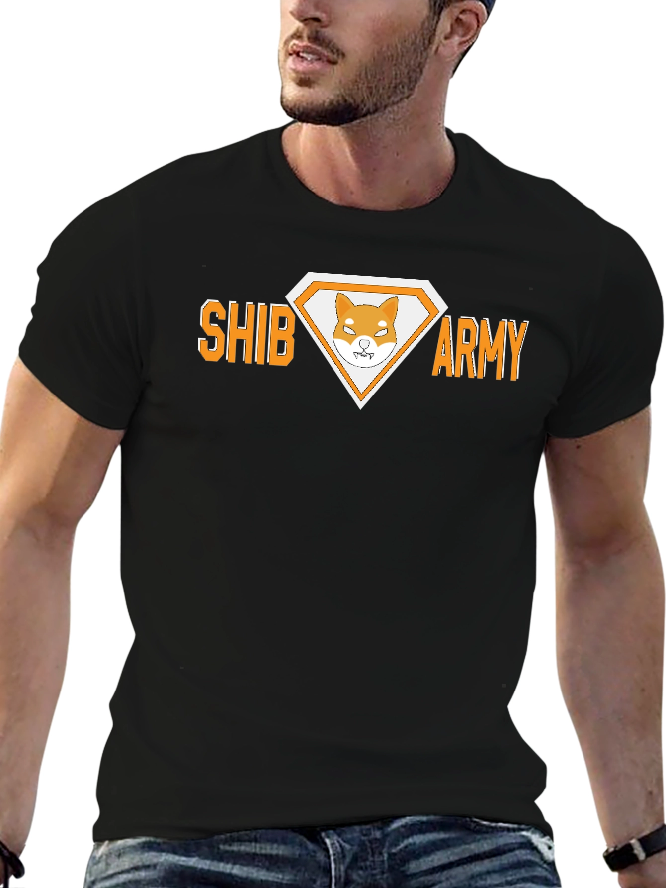 Shiba Army Graphic Tee - Meme Crypto Dog T-Shirt