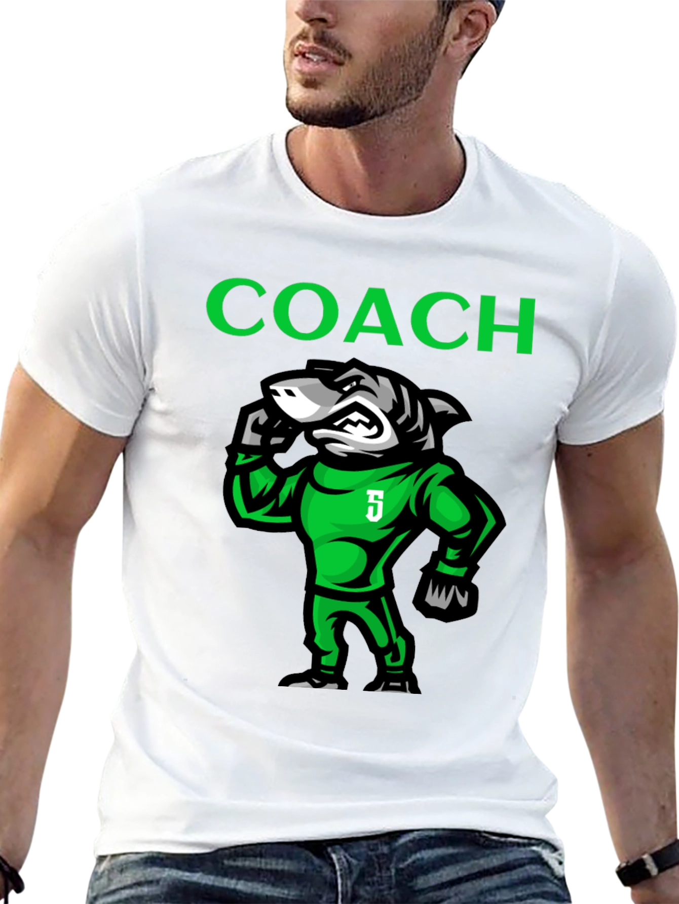 Coach Shark Graphic Tee - Cool Sportswear