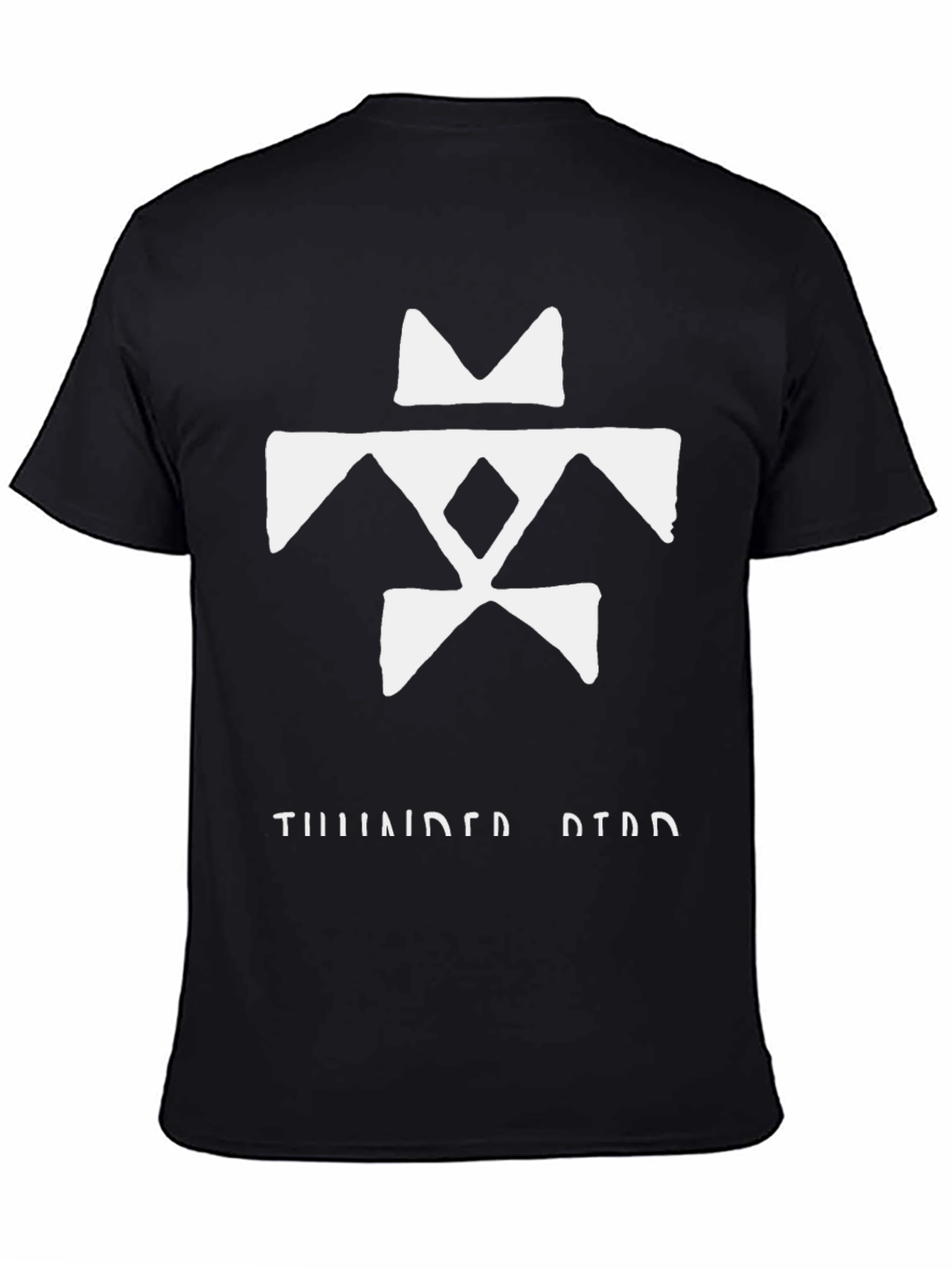 Thunderbird Black T-Shirt with White Graphic