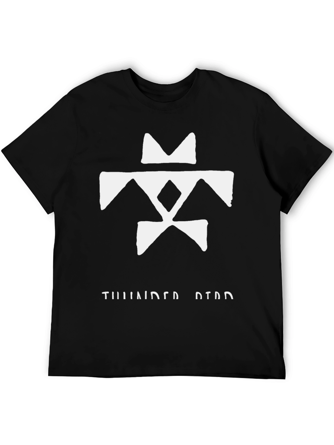 Thunderbird Black T-Shirt with White Graphic