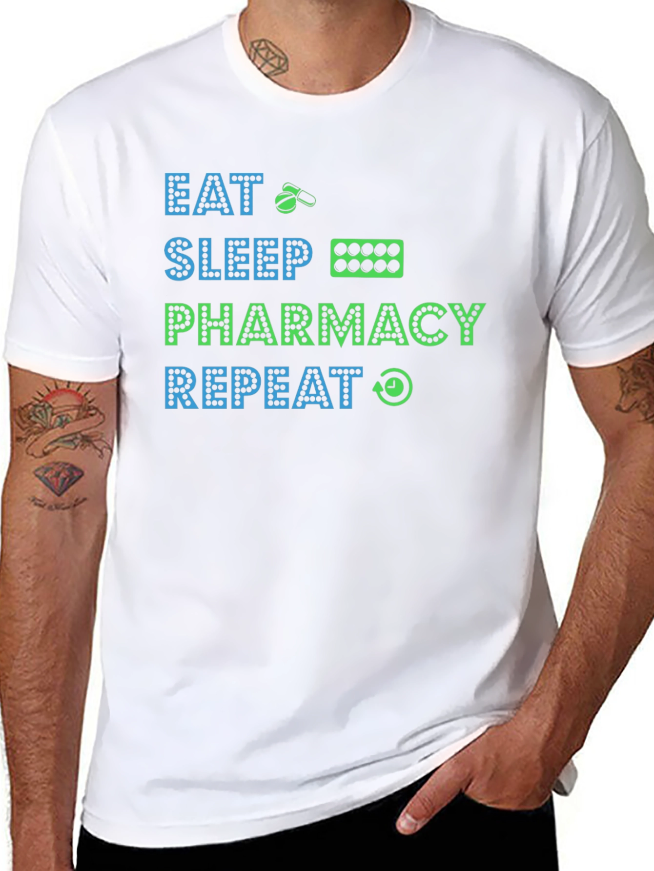 Eat Sleep Pharmacy Repeat T-Shirt