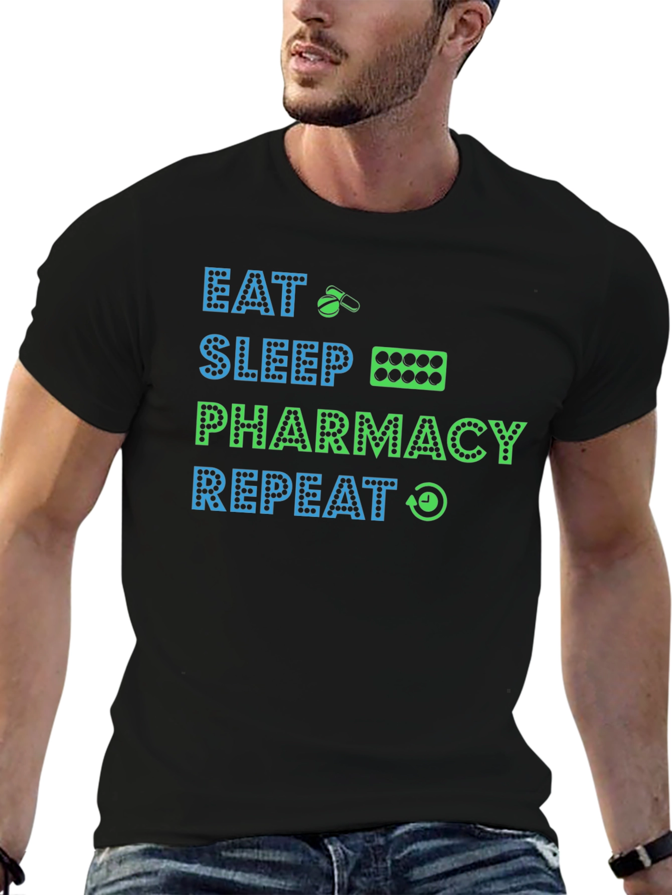 Eat Sleep Pharmacy Repeat T-Shirt