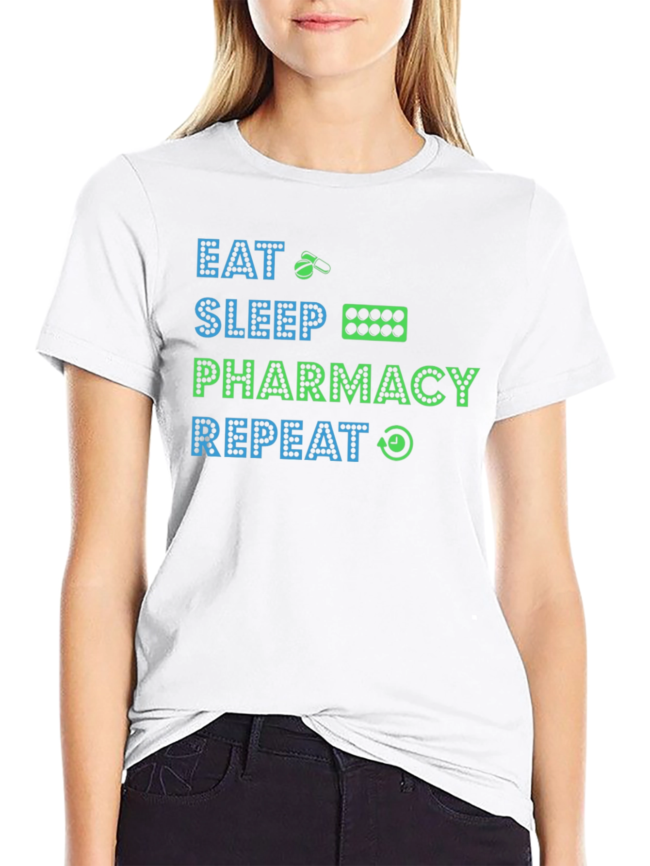 Eat Sleep Pharmacy Repeat T-Shirt