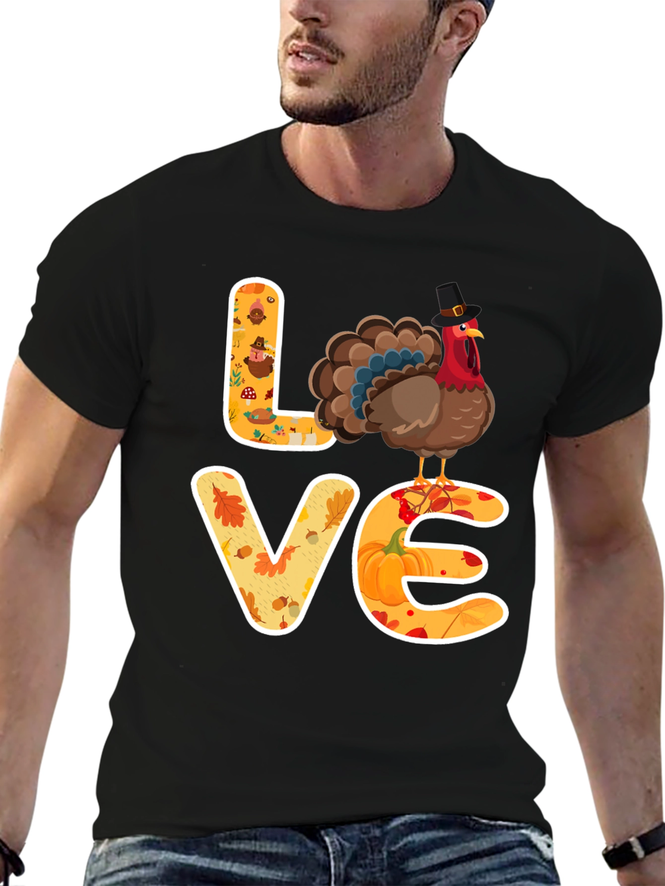 Thanksgiving Love Turkey T-Shirt
