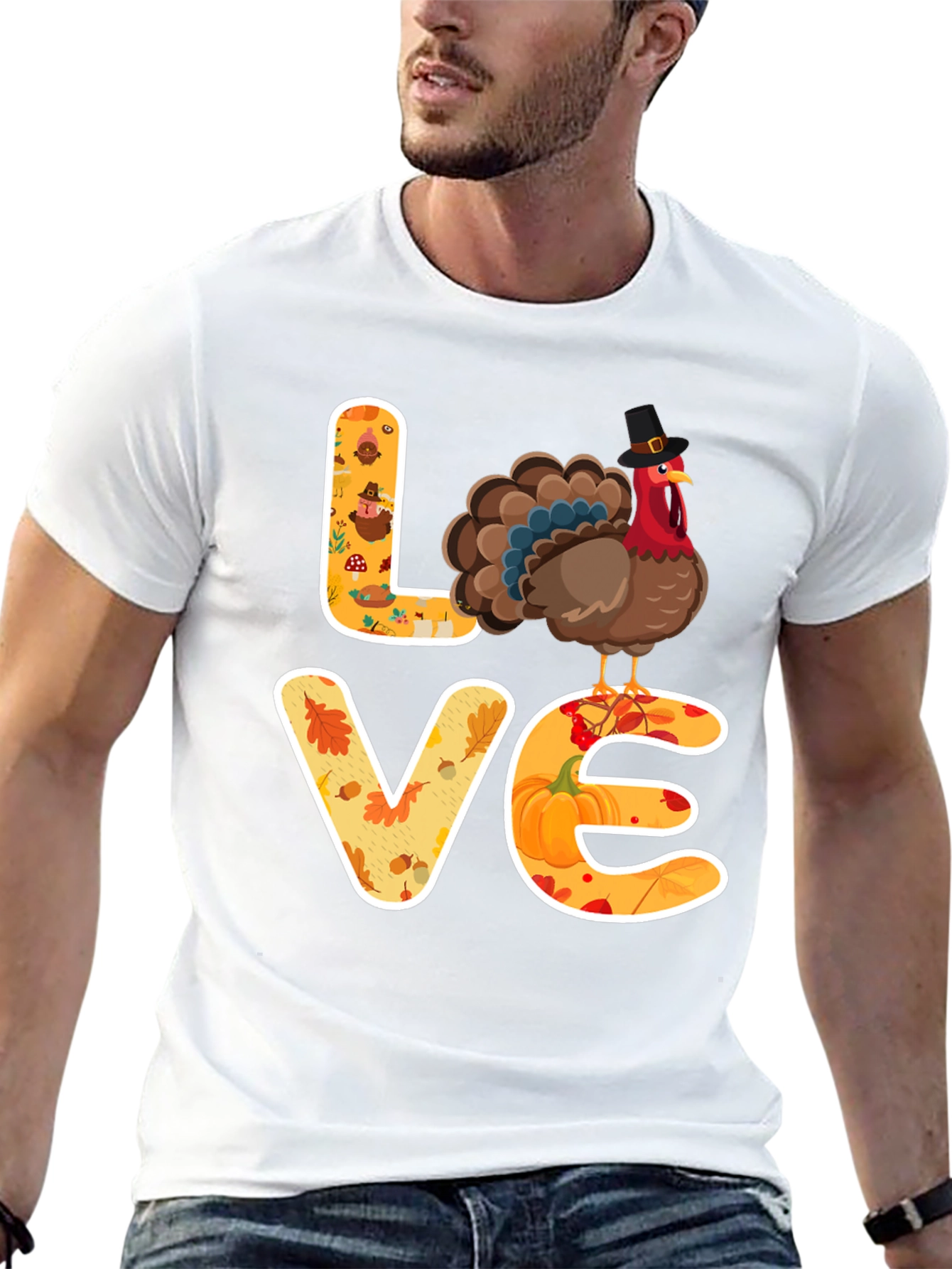 Thanksgiving Love Turkey T-Shirt