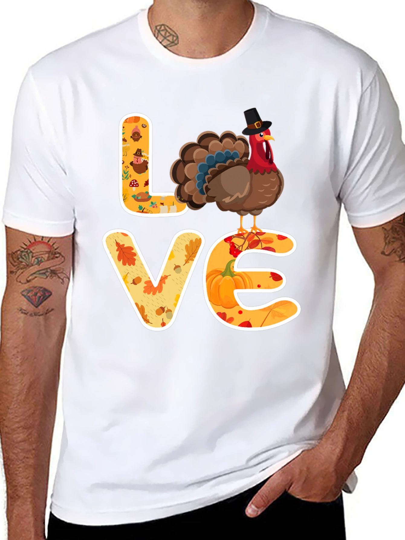 Thanksgiving Love Turkey T-Shirt