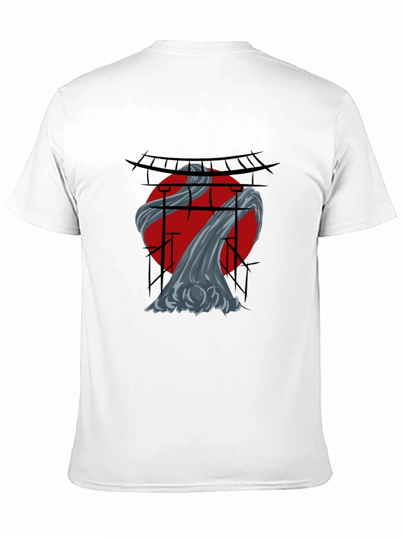 Japanese Art Graphic T-Shirt - Black