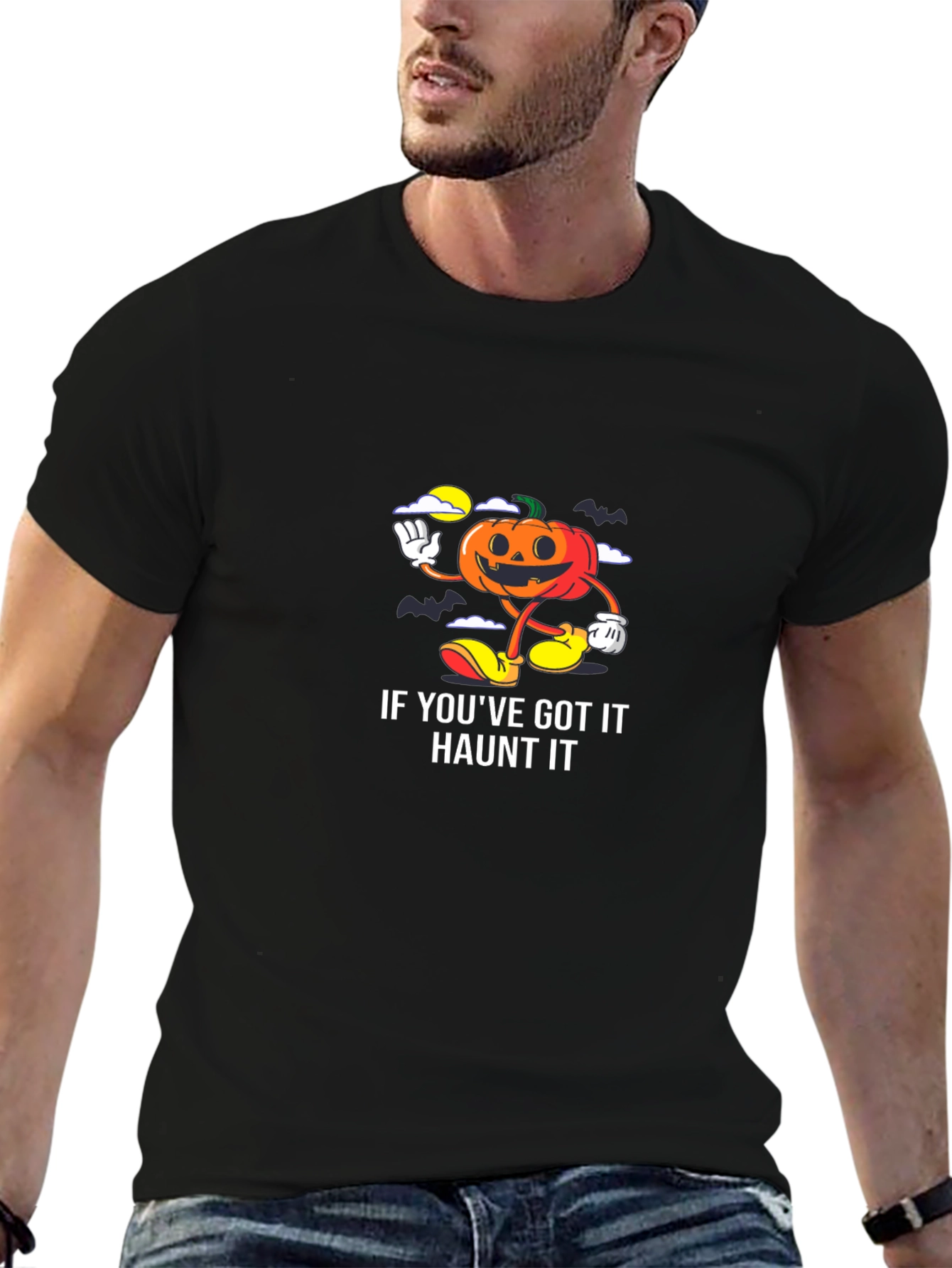 Haunted Halloween Pumpkin T-Shirt