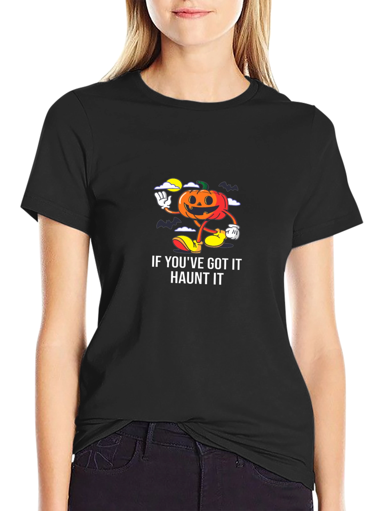 Haunted Halloween Pumpkin T-Shirt