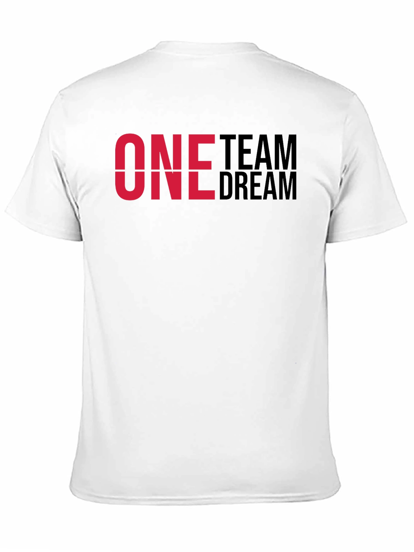 One Team Dream Graphic T-Shirt - Black Cotton Blend