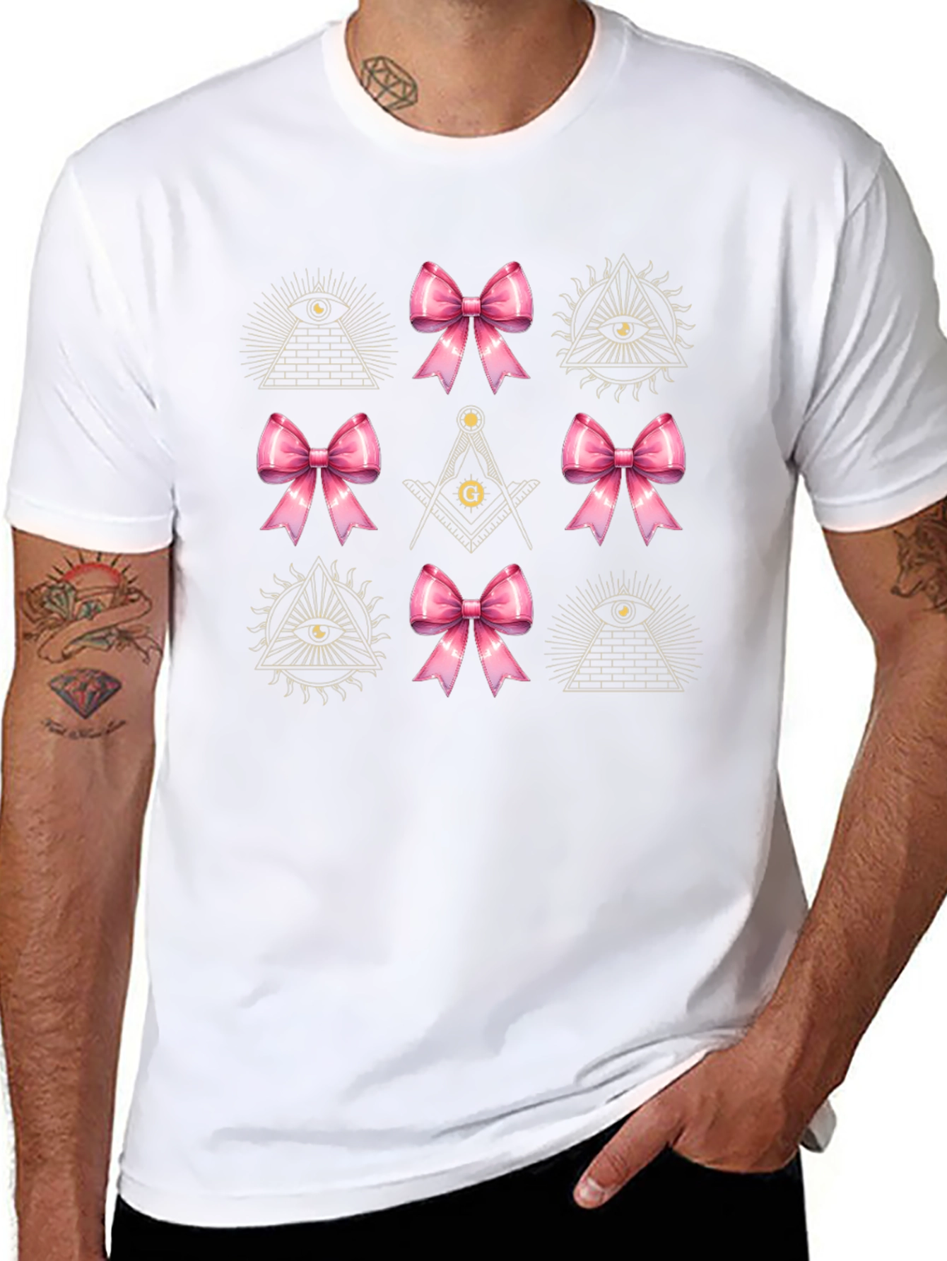 Masonic Bow T-Shirt - All Seeing Eye