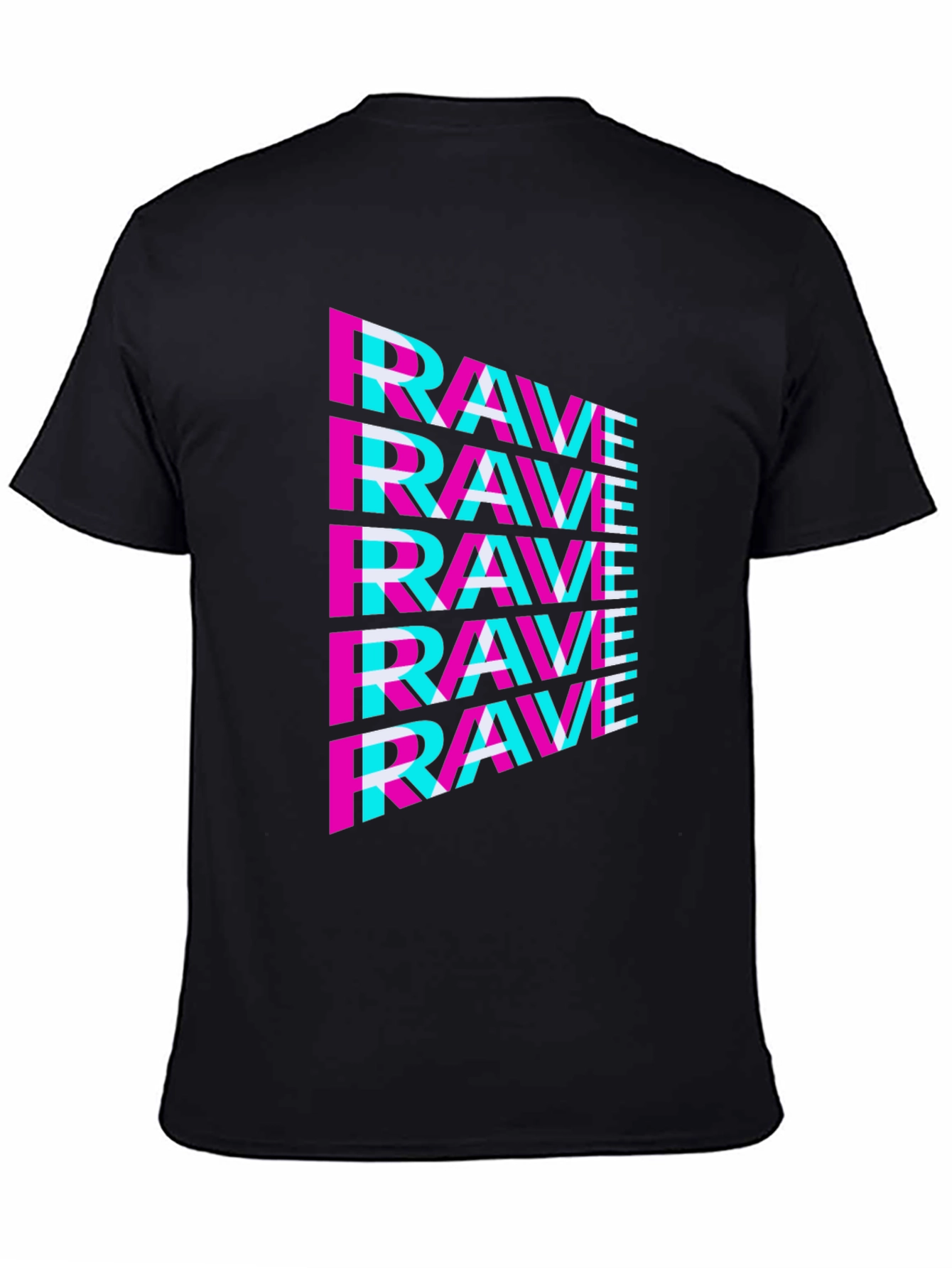 Rave Glitch T-Shirt - Vibrant Festival Wear